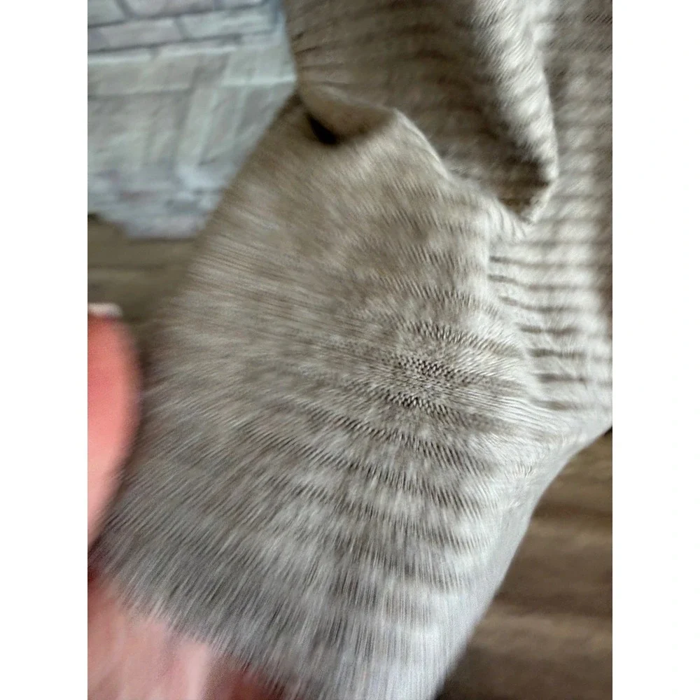 Free‎ People Lover Ribbed Sweater XS Taupe Split Back Cowl Neck Boho  Minimalist